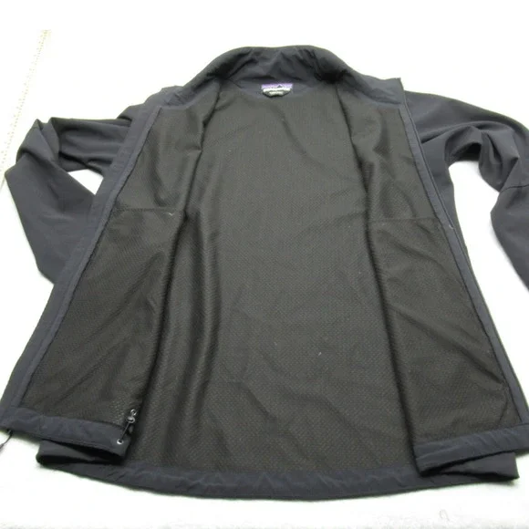 Patagonia Adze Jacket Men Medium Black FullZip Forrester Employee Uniform Hiking - Picture 9 of 16